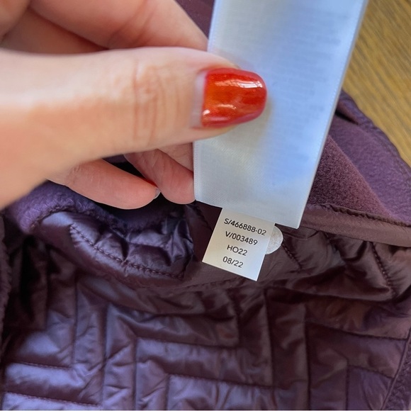 NEW Athleta Cozy Snap Sherpa Pullover Sweatshirt 466888 Purple NWT - Picture 7 of 8
